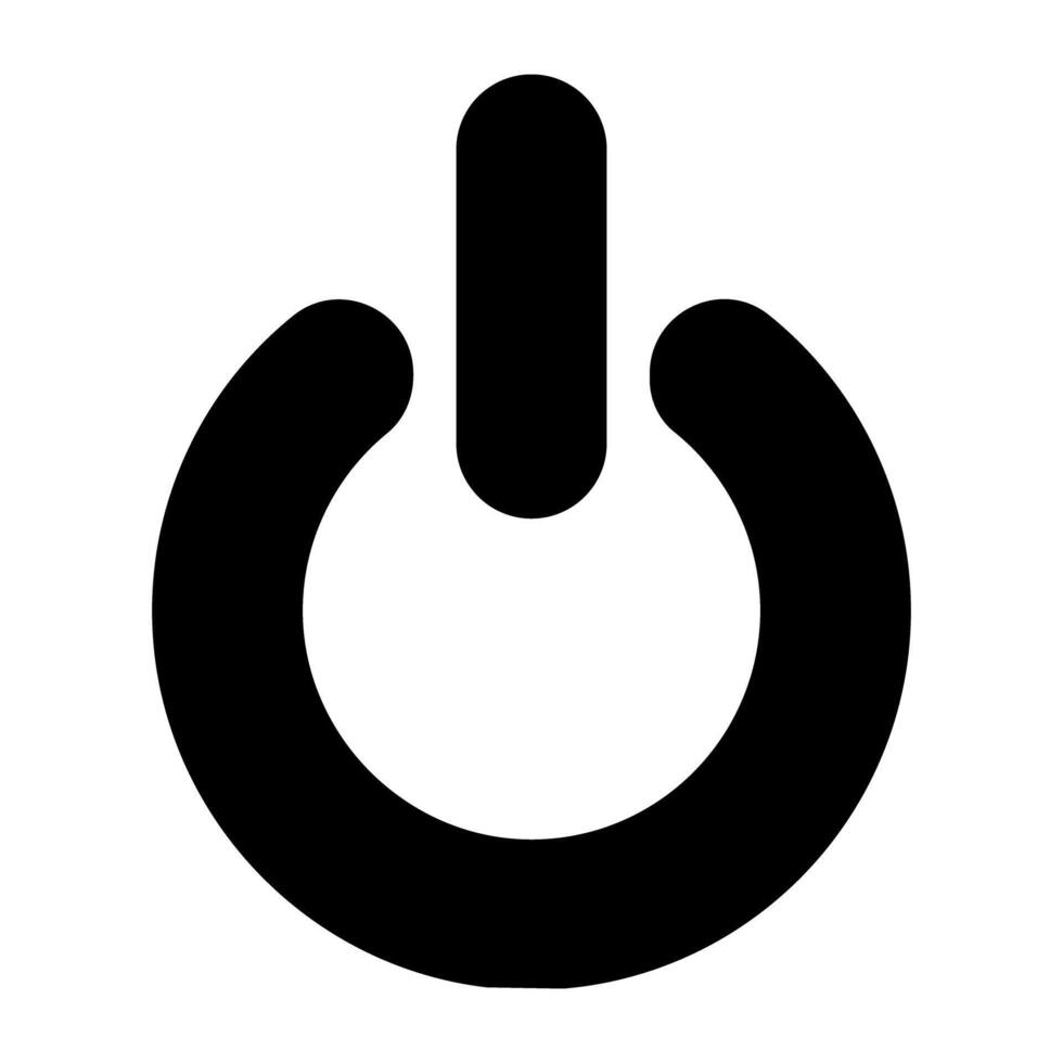 A perfect design icon of power button vector
