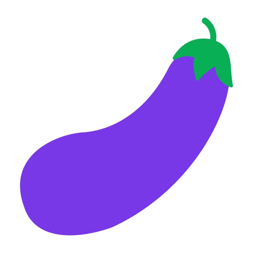 Modern design icon of eggplant vector