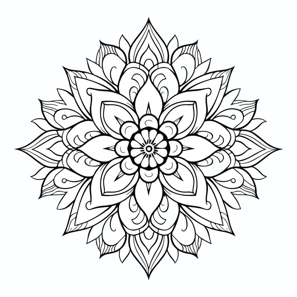 geometric mandala design vector