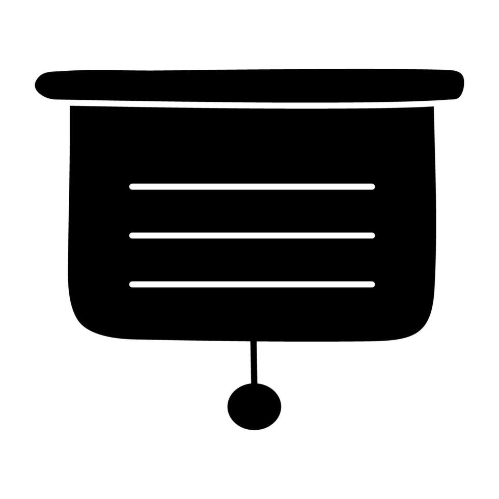 A trendy design icon of presentation vector