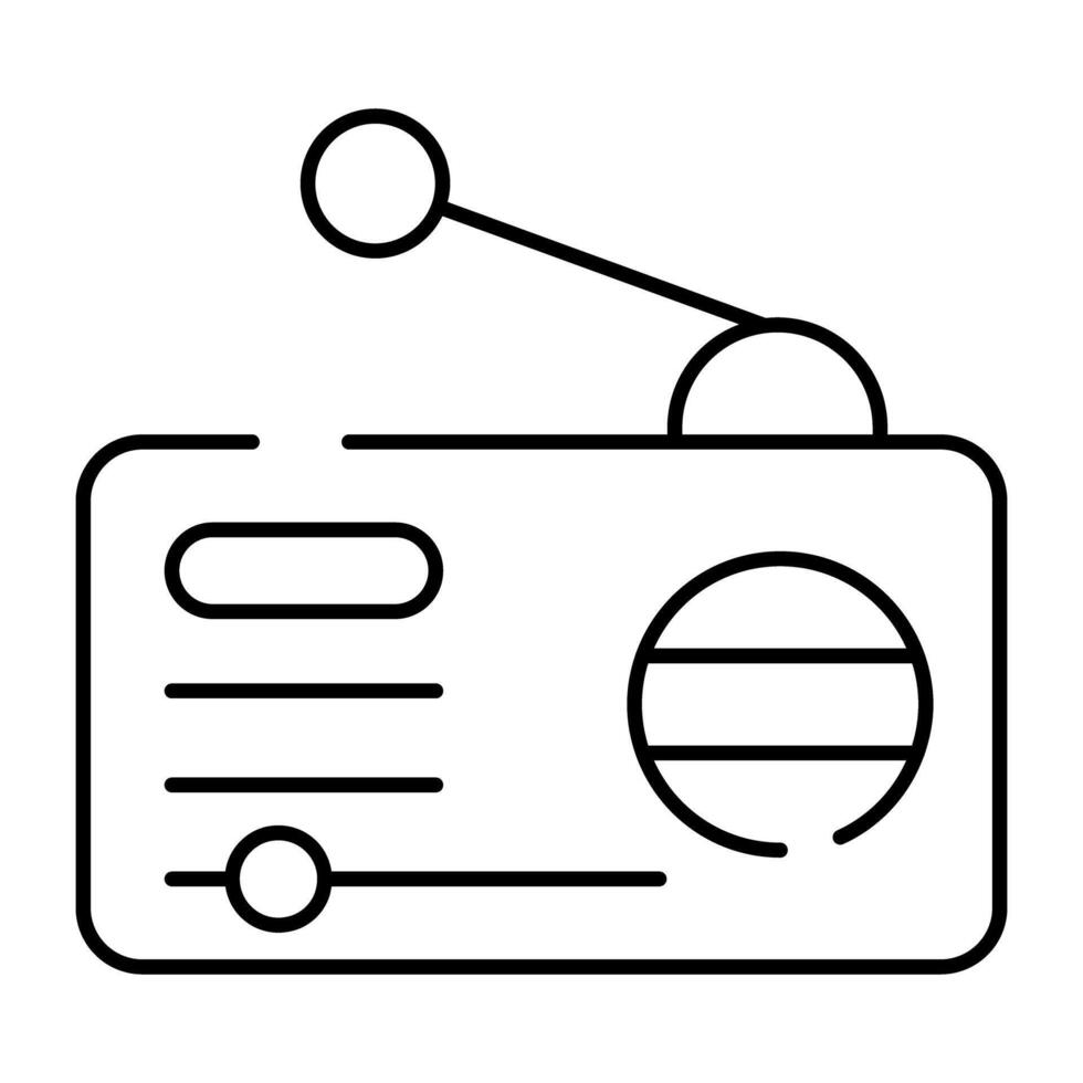 A trendy vector design of radio