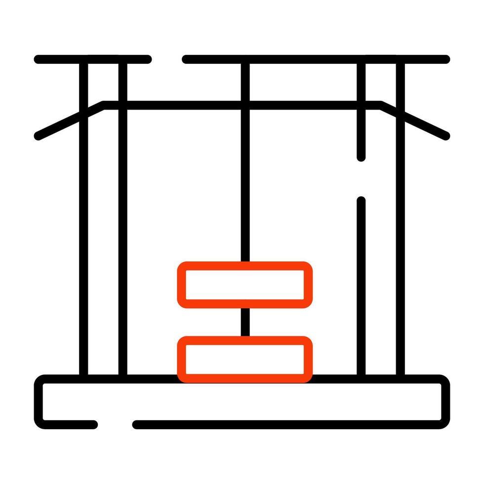 An icon design of workout unit vector