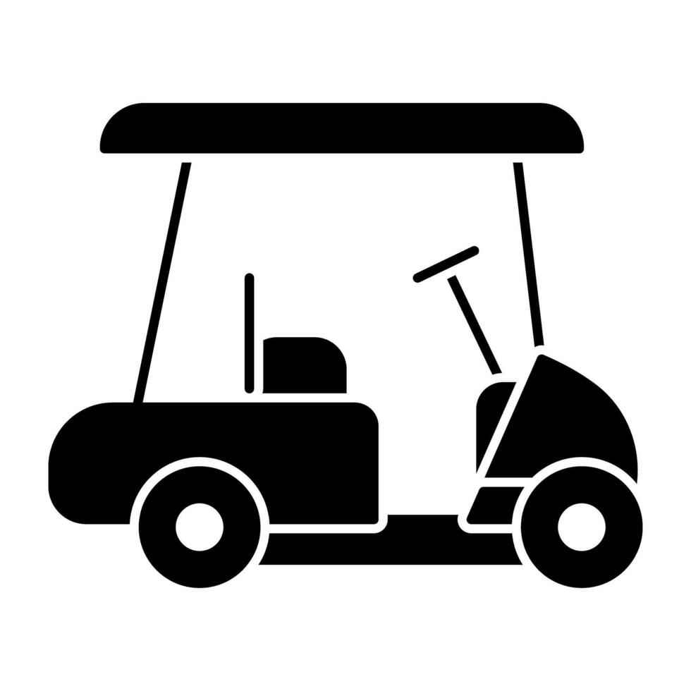 A premium download icon of golf car vector