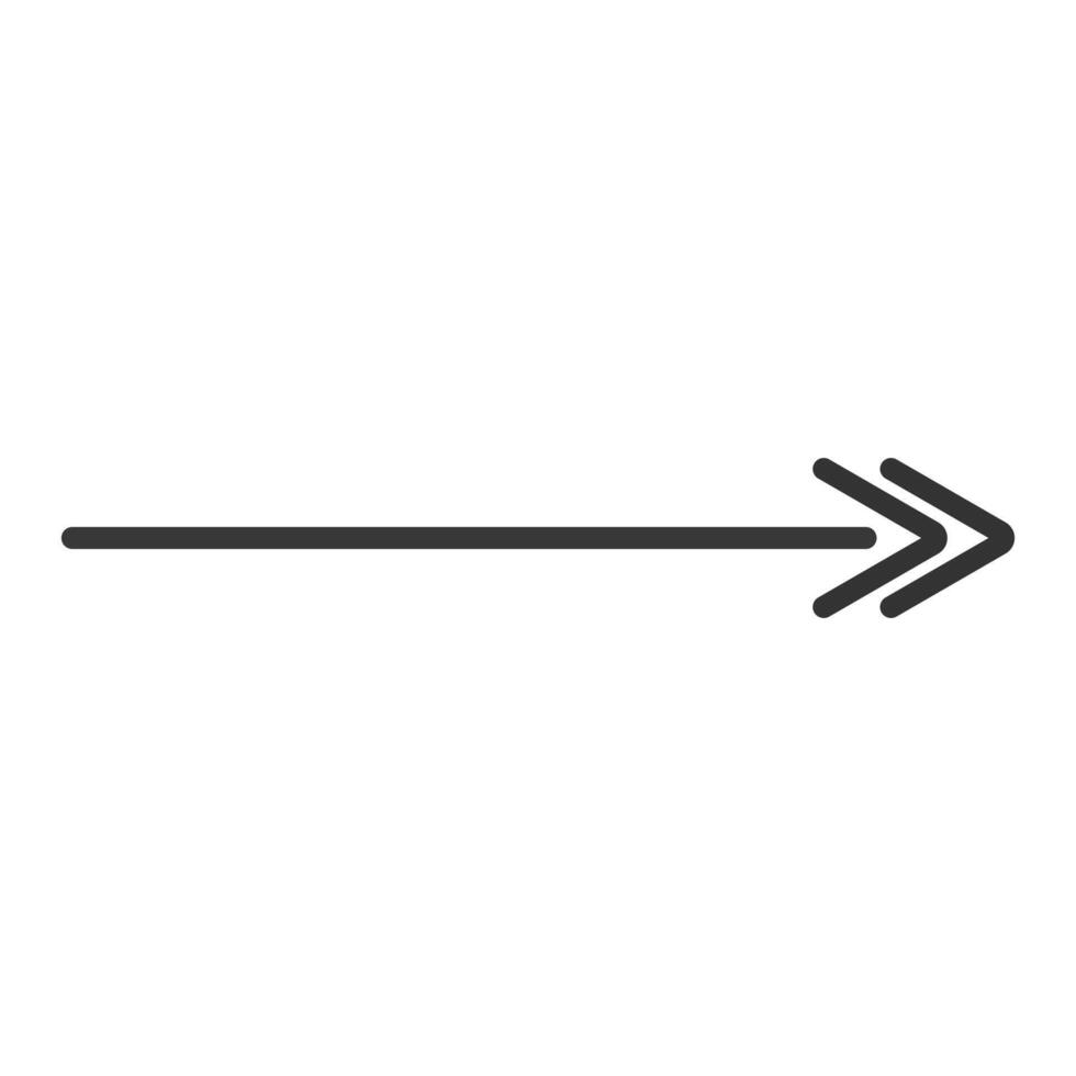 negro flecha puntero cursor, flecha silueta icono, vector elemento aislado en blanco