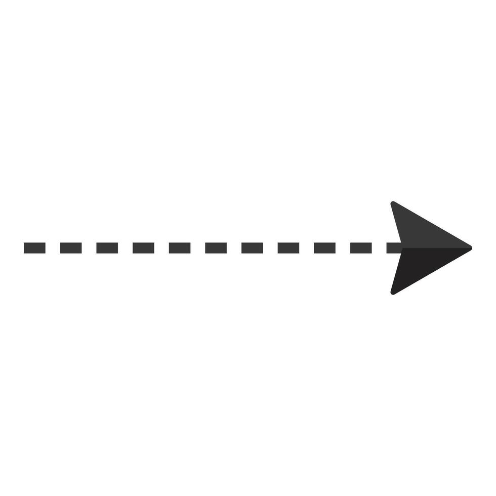 Black arrow pointer cursor, Arrow silhouette icon, Vector element isolated on white