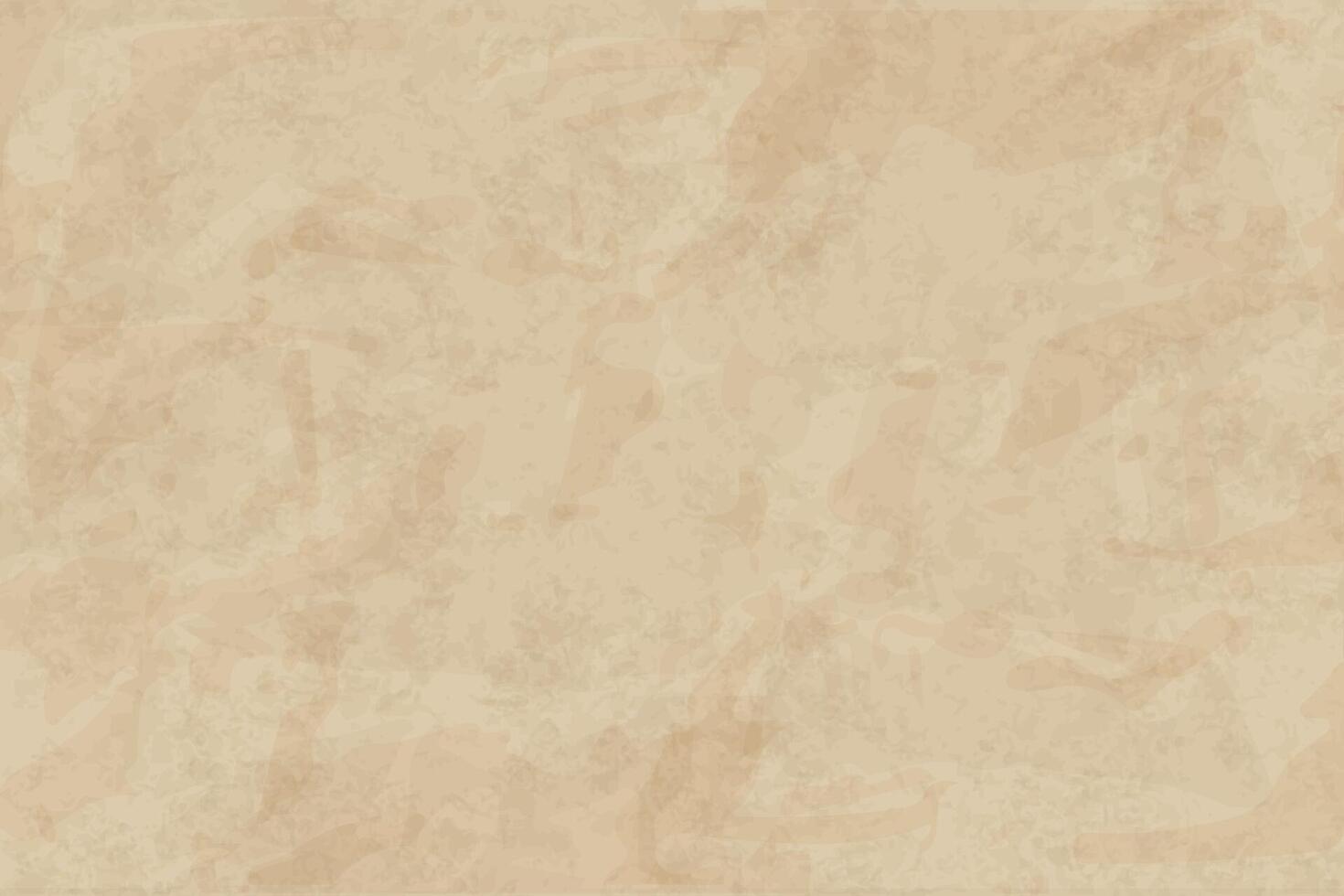 Kraft recycled texture paper background, grunge old parchment banner template. Vector illustration