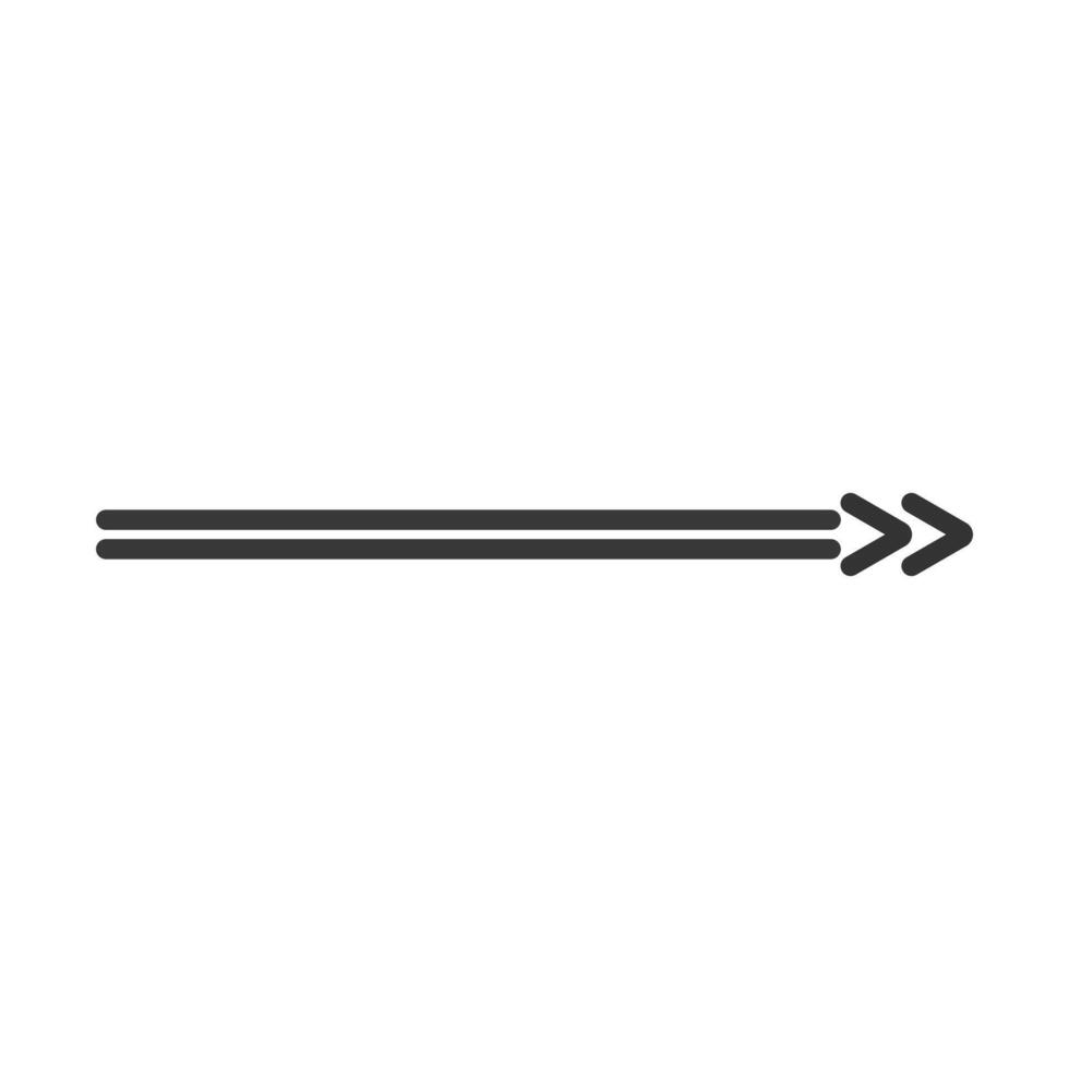 Black arrow pointer cursor, Arrow silhouette icon, Vector element isolated on white