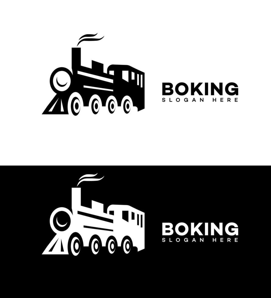 train booking logo Icon Brand Identity Sign Symbol vector