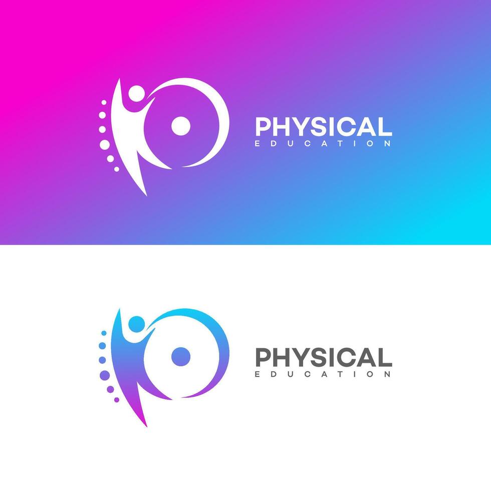 physical education logo Icon Brand Identity Sign Symbol Template vector