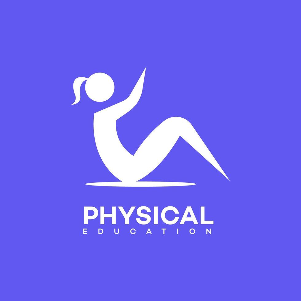 physical education logo Icon Brand Identity Sign Symbol Template vector