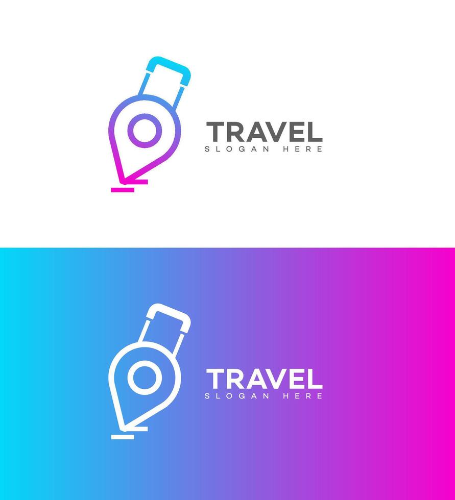 travel app logo Icon Brand Identity Sign Symbol vector