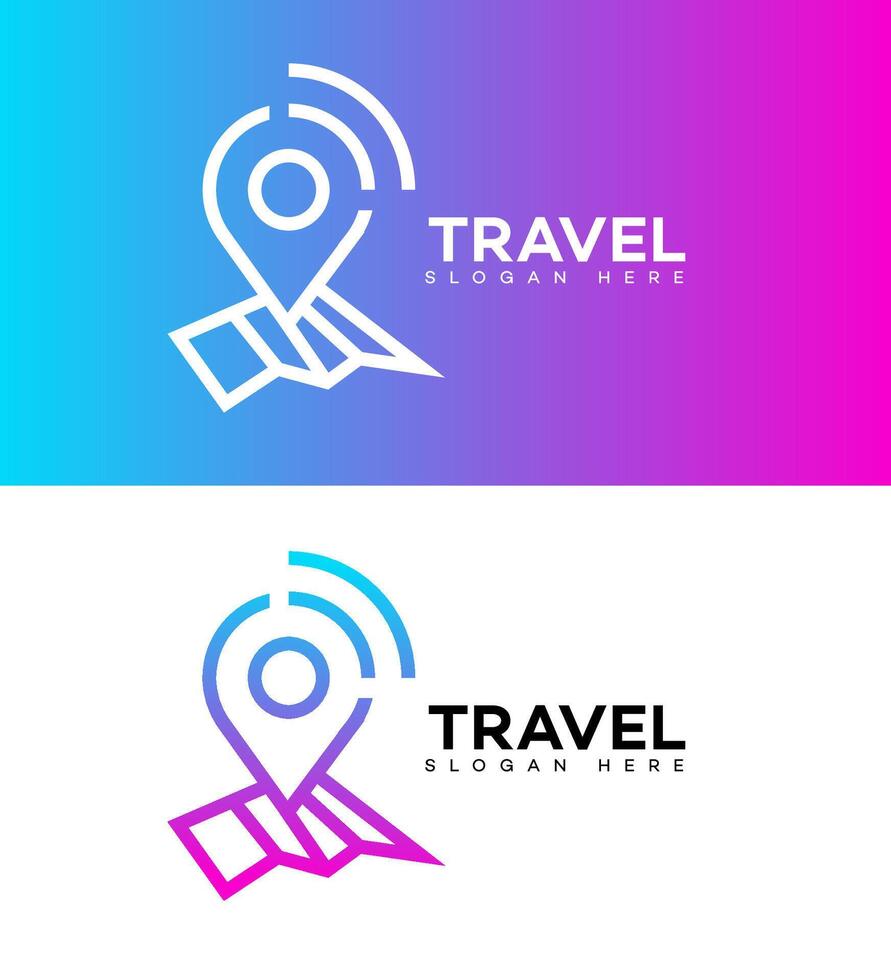 travel app logo Icon Brand Identity Sign Symbol vector