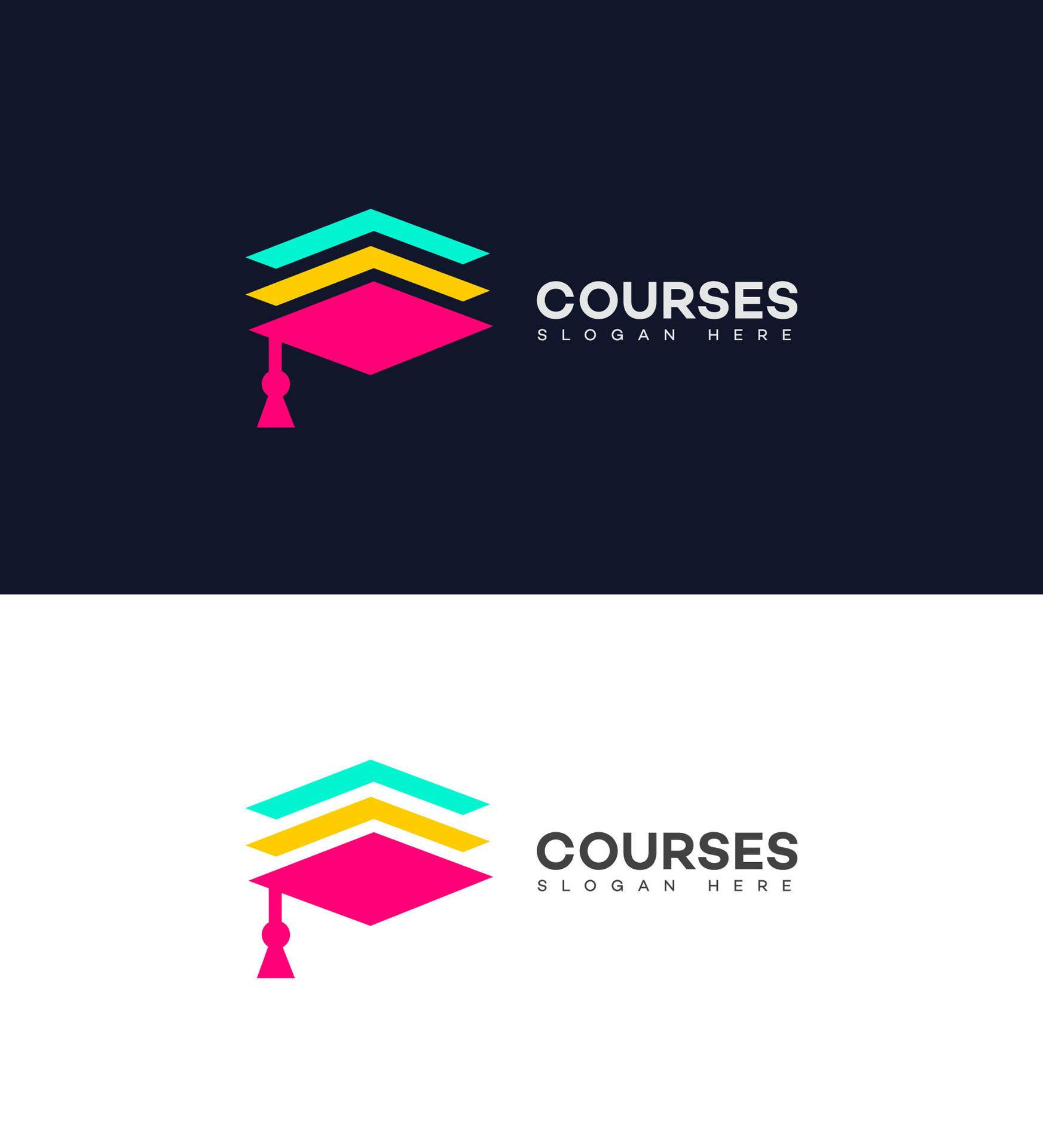 courses logo Icon Brand Identity Sign Symbol Template 41039790 Vector ...