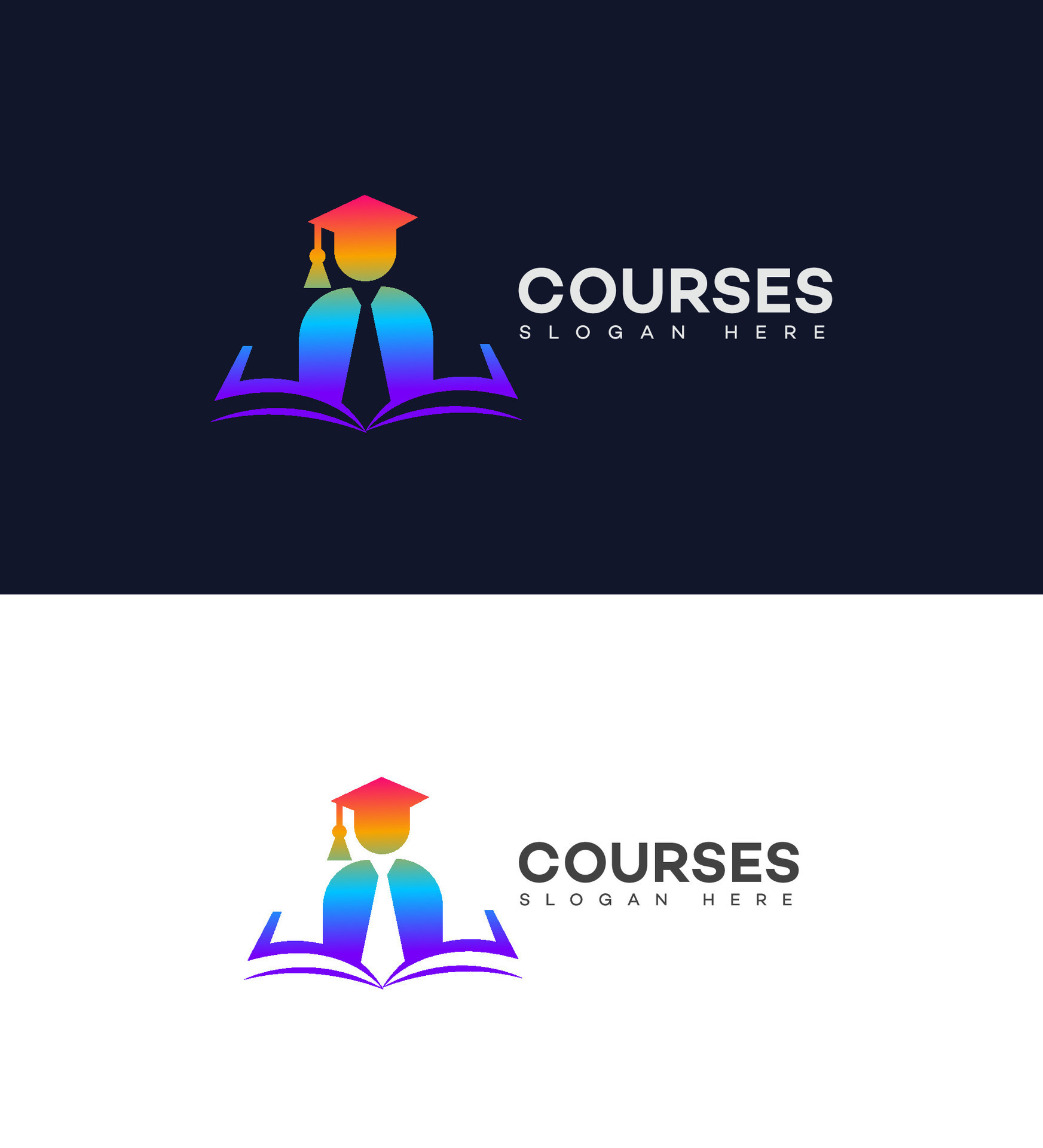 courses logo Icon Brand Identity Sign Symbol Template 41039803 Vector ...