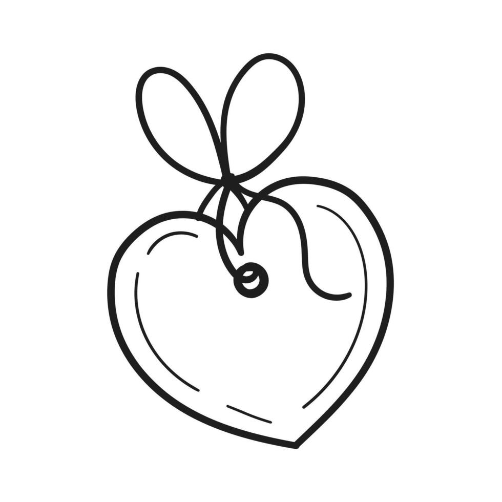 dibujado a mano etiqueta de precio etiqueta ilustración icono vector doodle