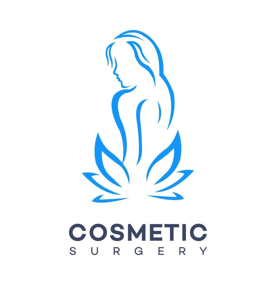 cosmetic surgery logo Icon Brand Identity Sign Symbol Template vector