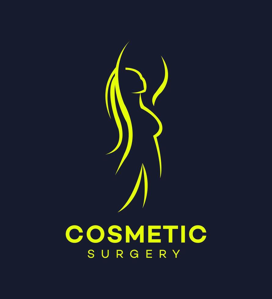 cosmetic surgery logo Icon Brand Identity Sign Symbol Template vector