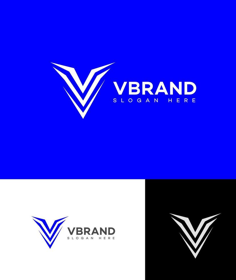 V Letter Logo Icon Brand Identity Sign Symbol Template vector