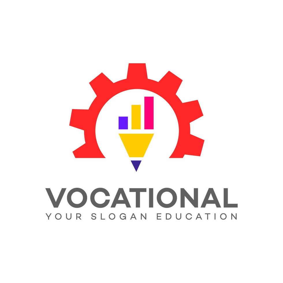 vocational education logo Icon Brand Identity Sign Symbol Template vector