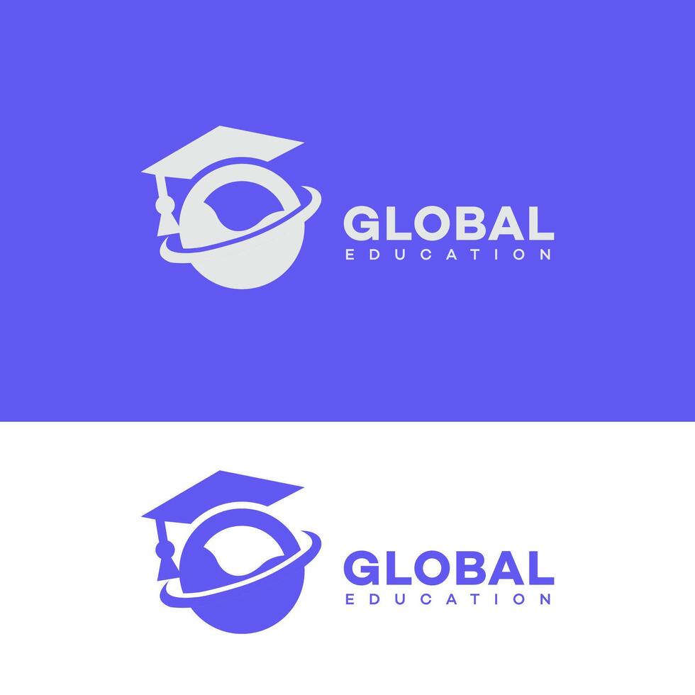 global educación logo icono marca identidad firmar símbolo modelo vector