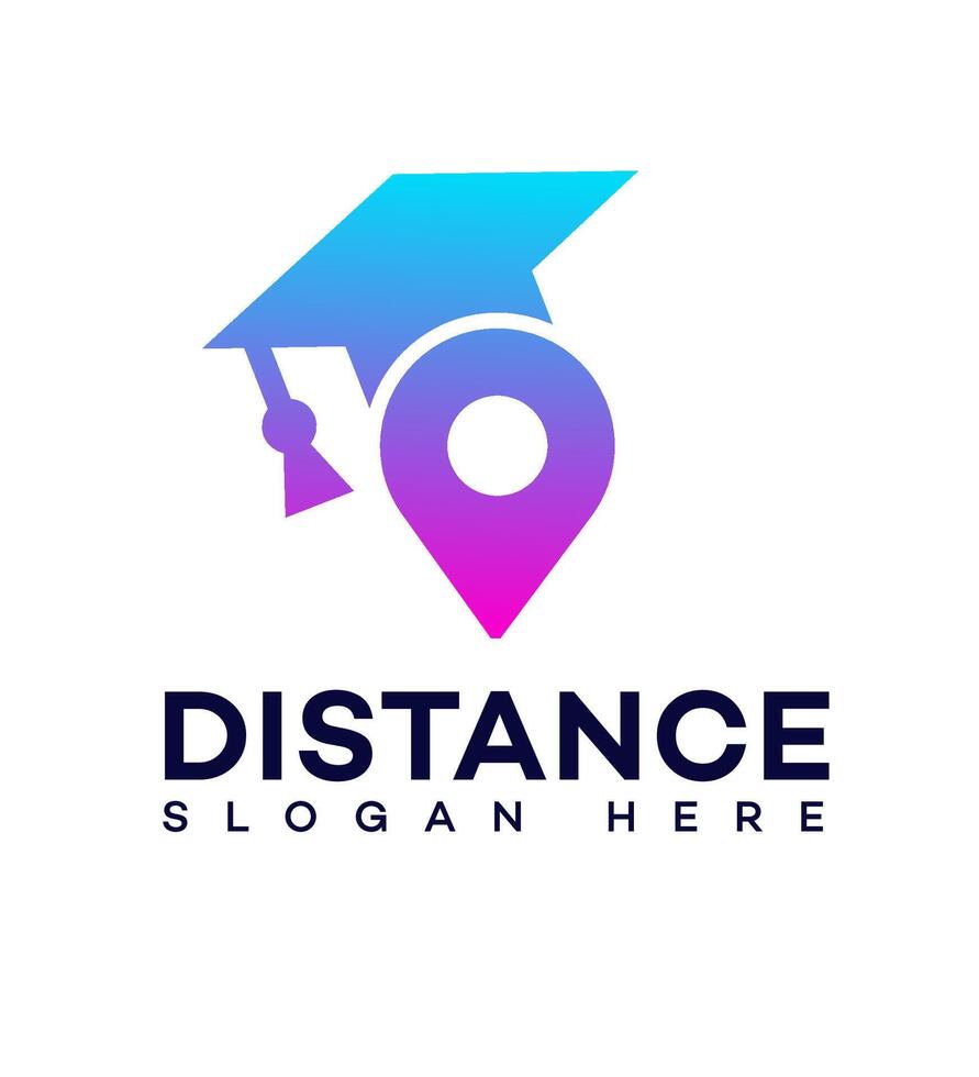 distance learning logo Icon Brand Identity Sign Symbol Template vector