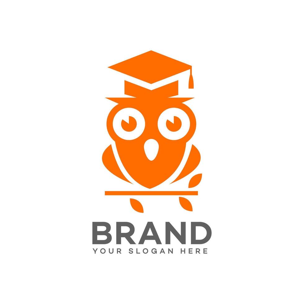 búho educación logo icono marca identidad firmar símbolo modelo vector