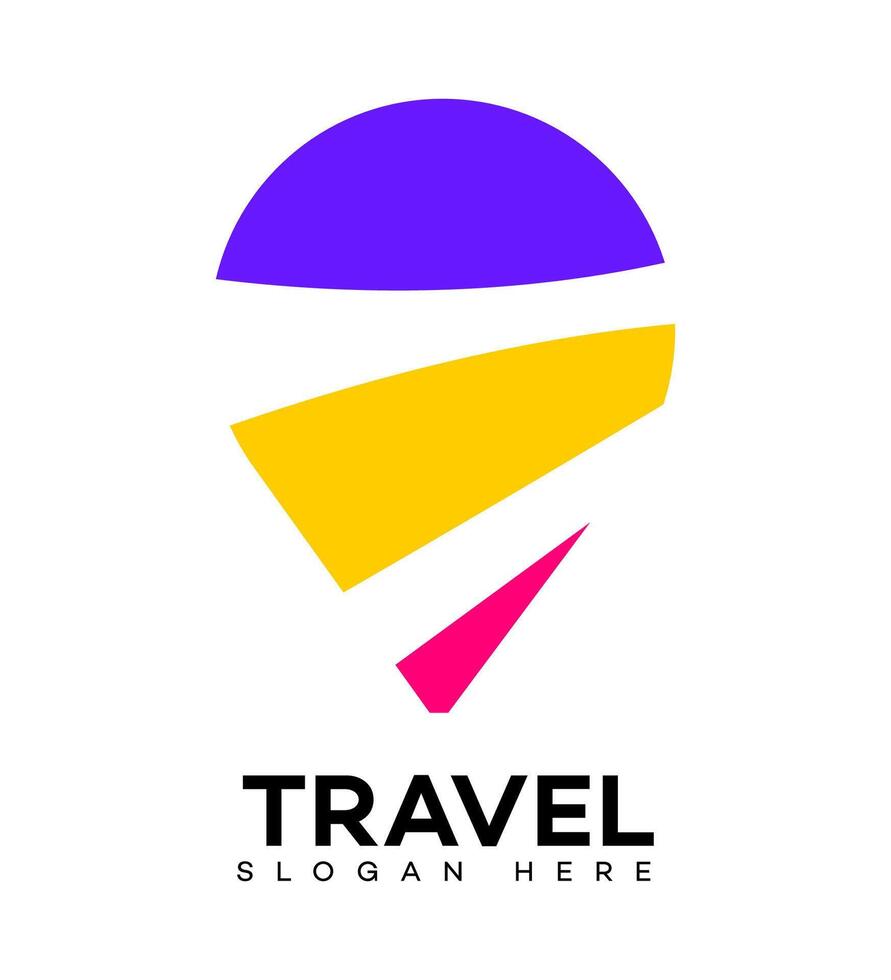 viaje y Excursiones logo icono marca identidad firmar símbolo vector