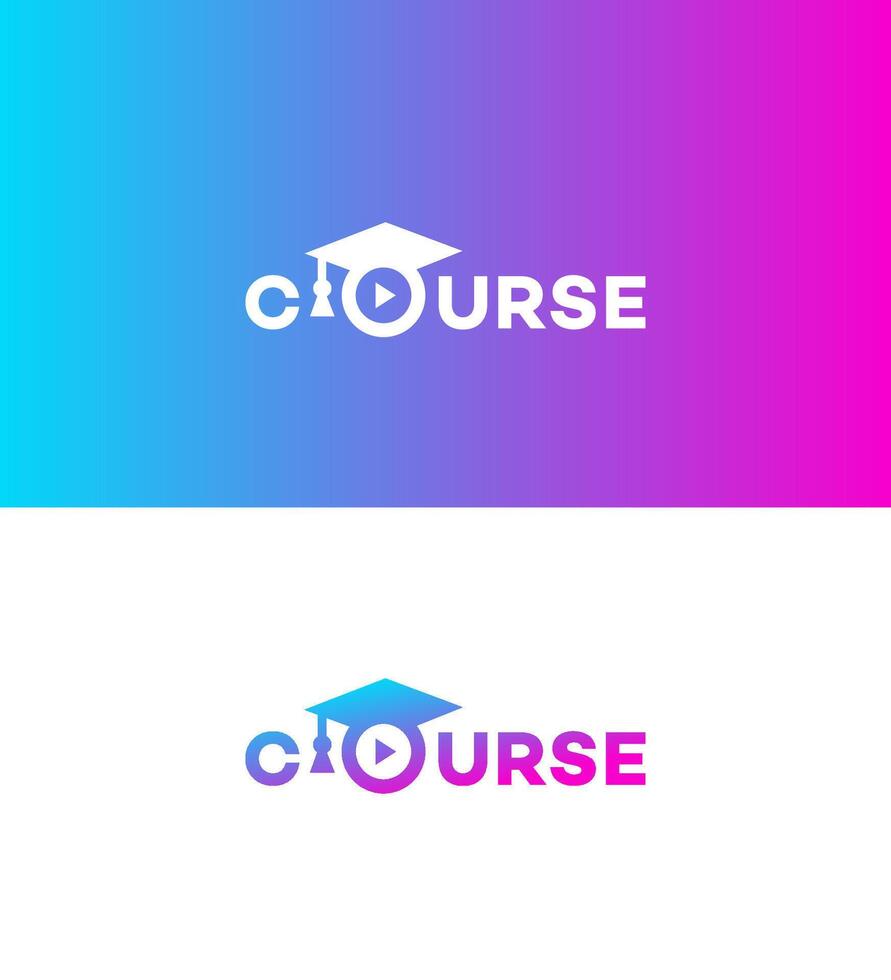courses logo Icon Brand Identity Sign Symbol Template vector