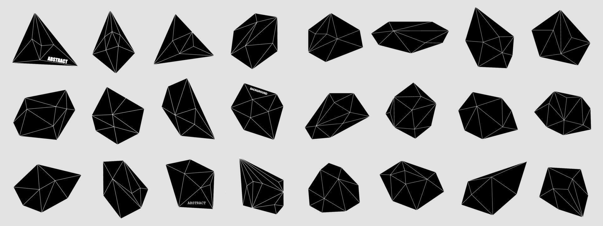 hipster de moda geométrico formas resumen poligonal antecedentes. cristal me gusta geométrico cifras. vector