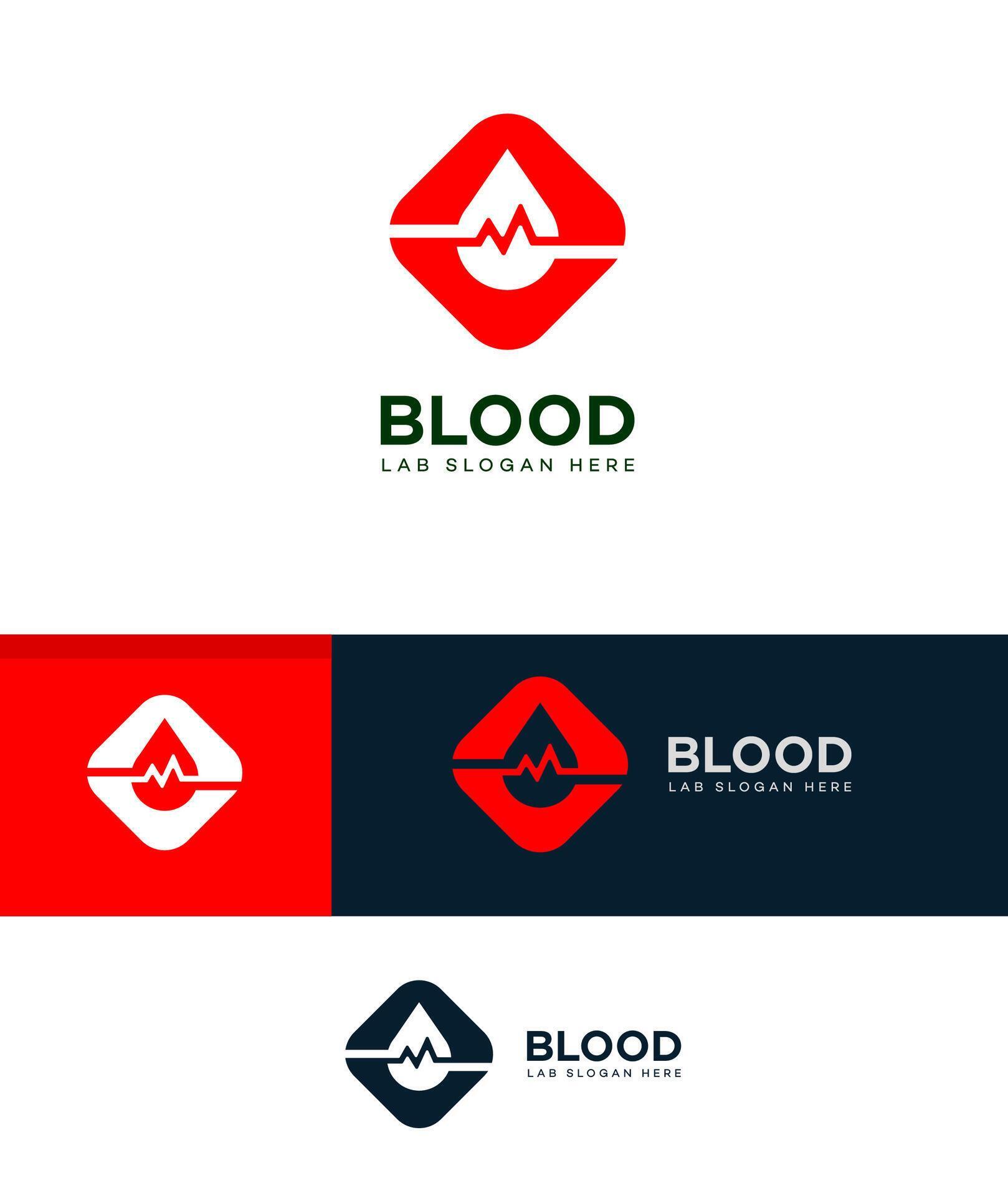 blood lab logo 41041282 Vector Art at Vecteezy