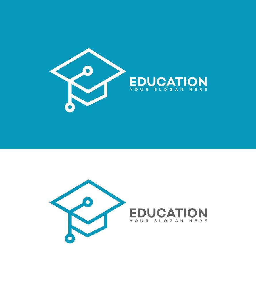 education cap logo vector