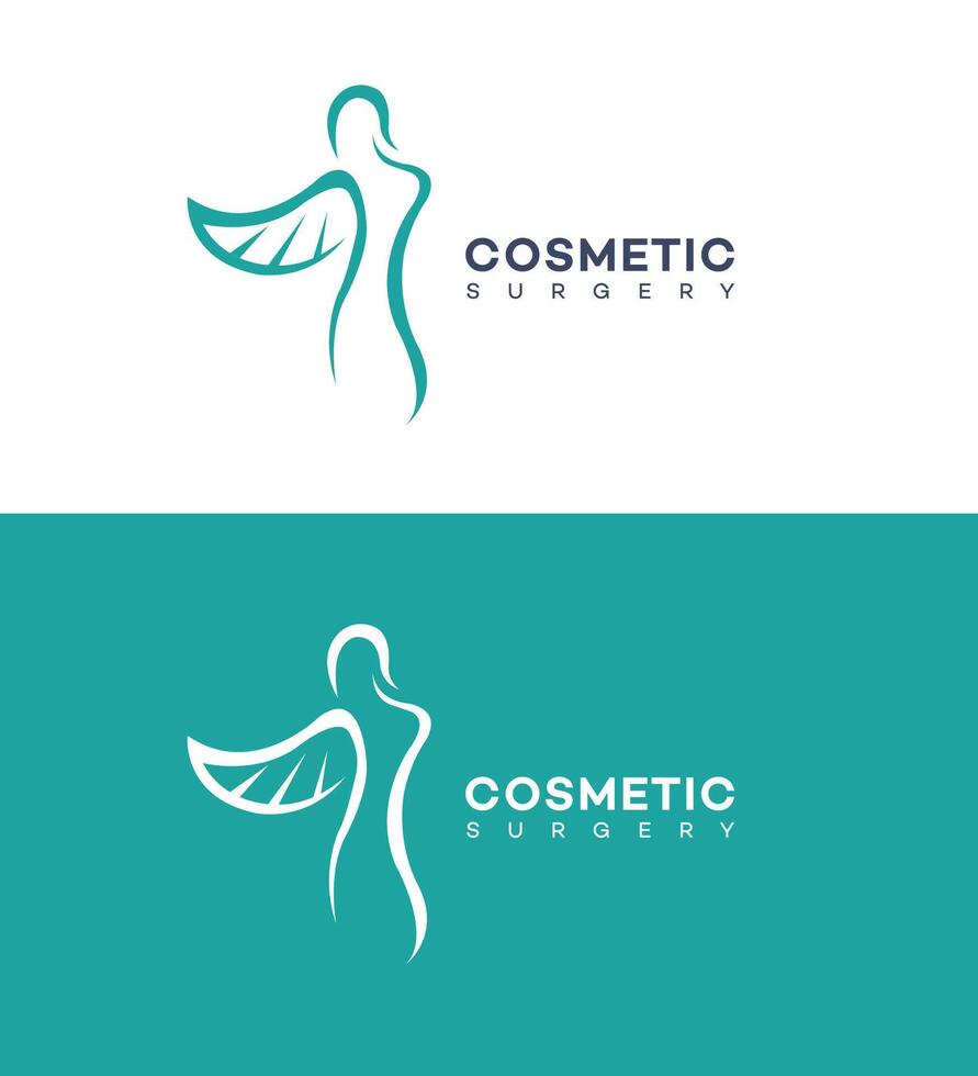 cosmetic surgery logo Icon Brand Identity Sign Symbol Template vector