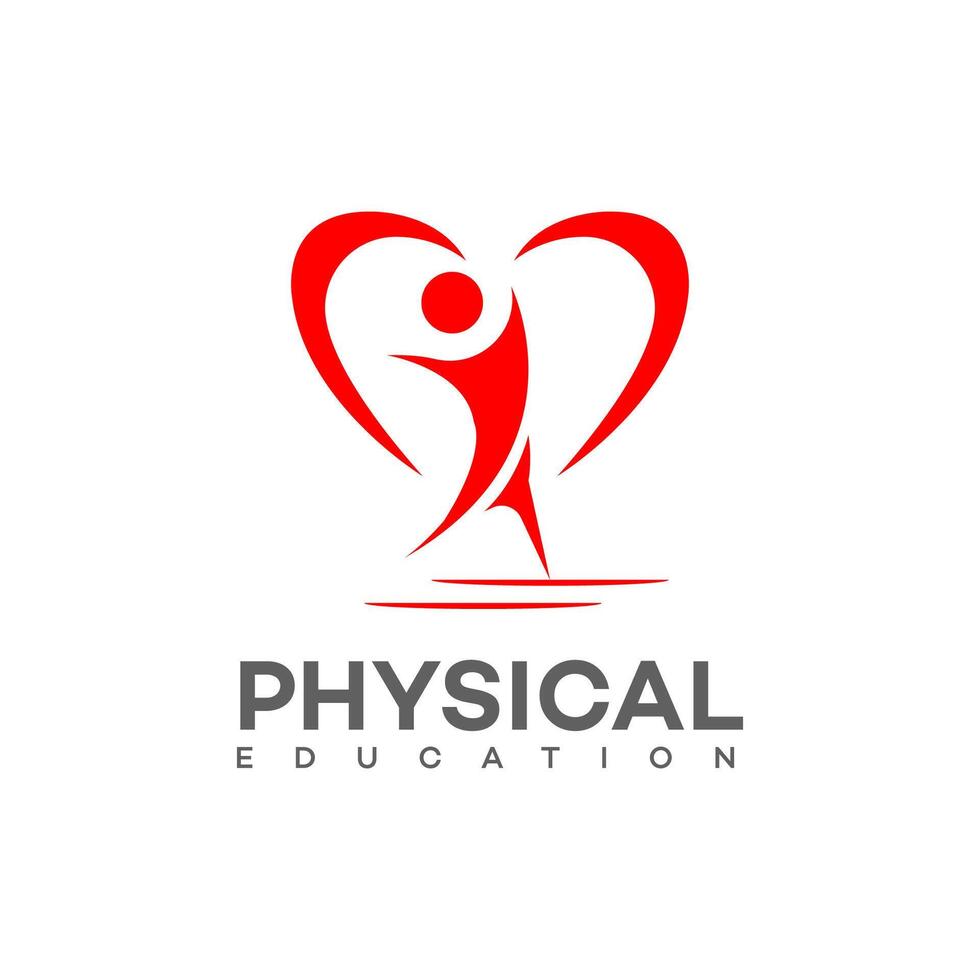 physical education logo Icon Brand Identity Sign Symbol Template vector