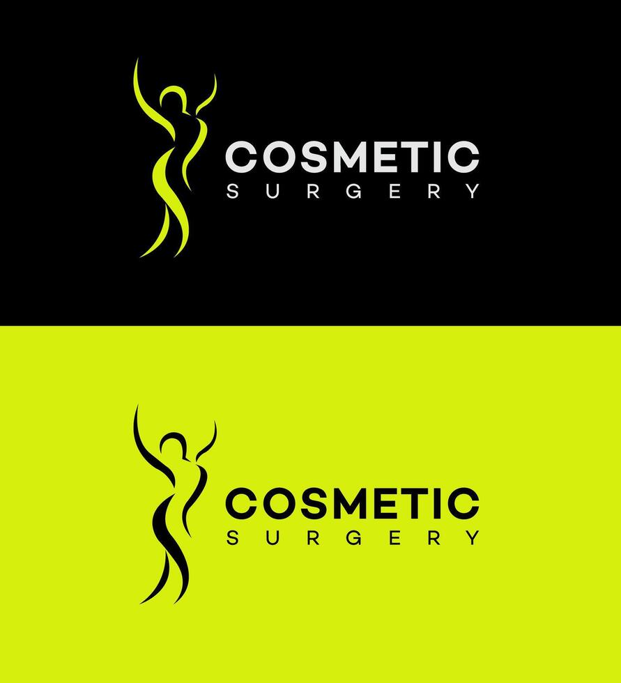 cosmetic surgery logo Icon Brand Identity Sign Symbol Template vector