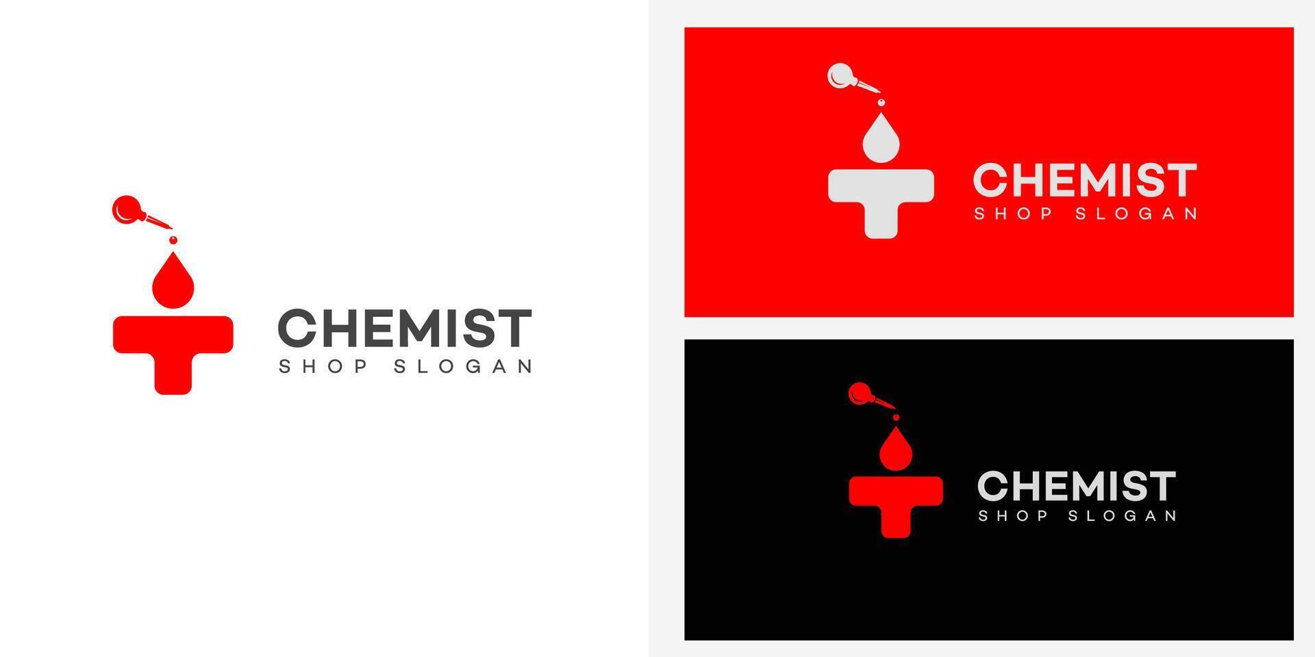 chemist shop logo vector