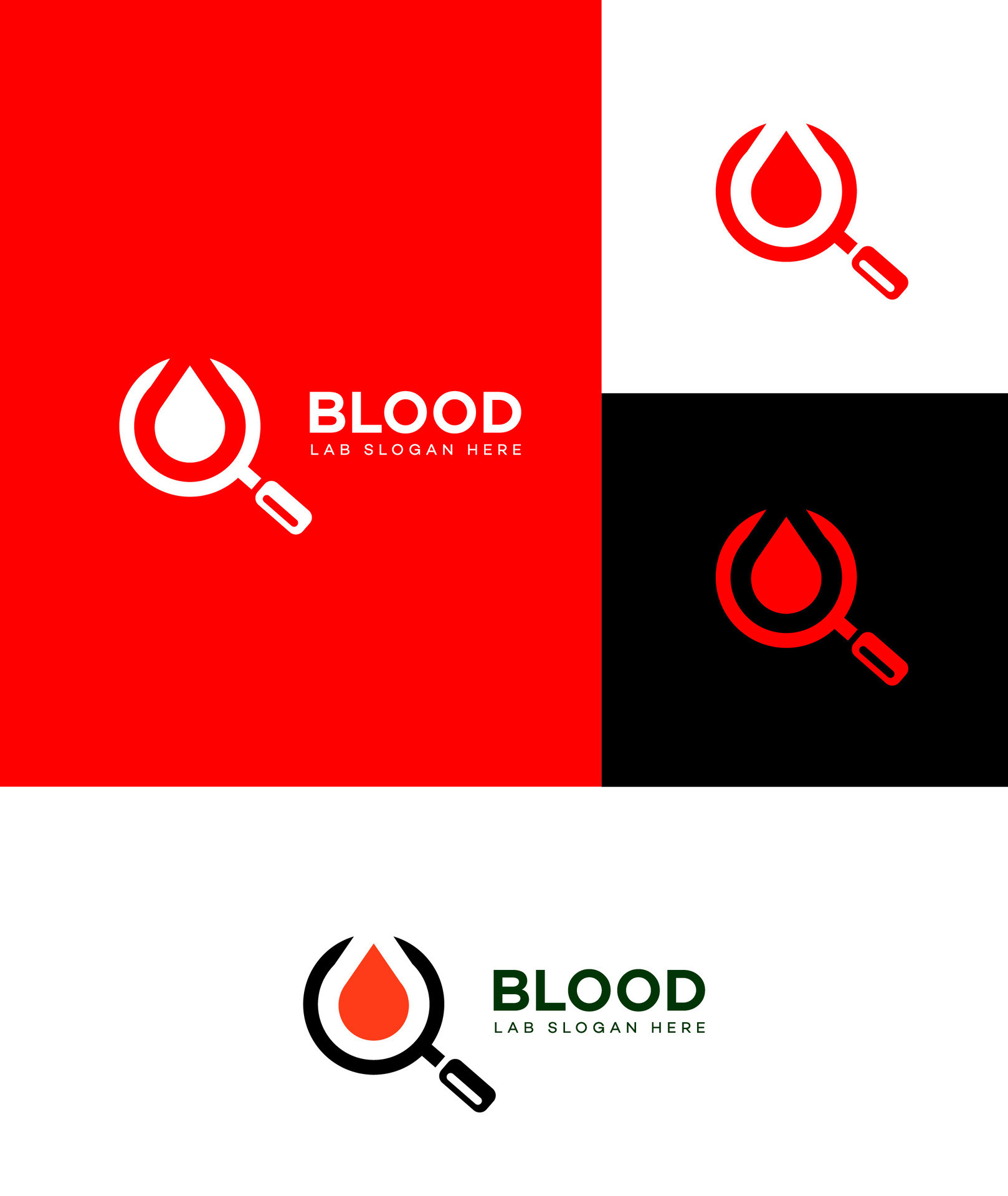 blood lab logo 41041345 Vector Art at Vecteezy