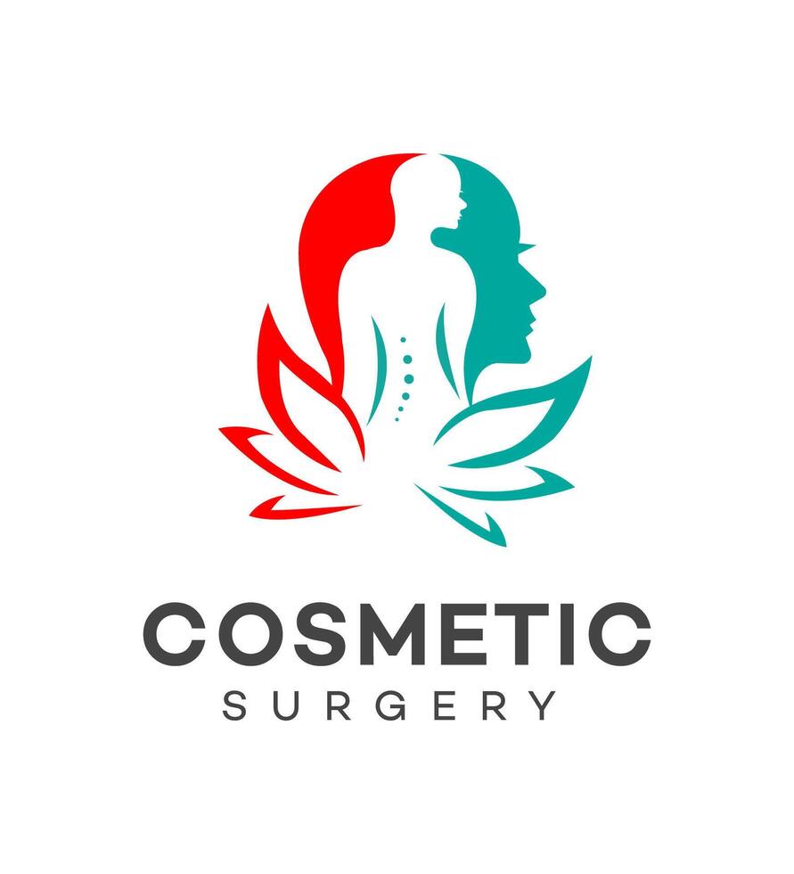 cosmetic surgery logo Icon Brand Identity Sign Symbol Template vector