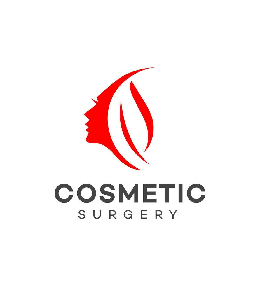 cosmetic surgery logo Icon Brand Identity Sign Symbol Template vector