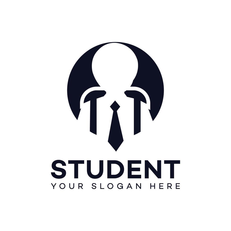 estudiante logo icono marca identidad firmar símbolo modelo vector