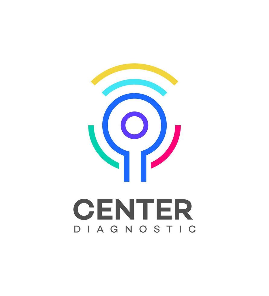 logo for diagnostic center vector