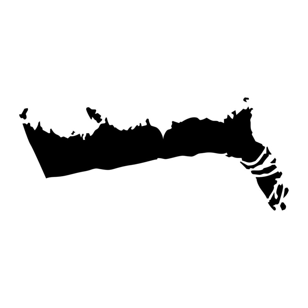 East Grand Bahama map, administrative division of Bahamas. Vector illustration.