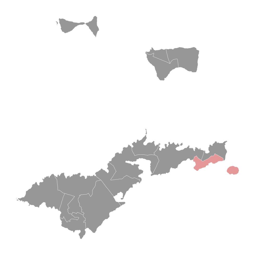 Saole County map, administrative division of American Samoa. Vector illustration.