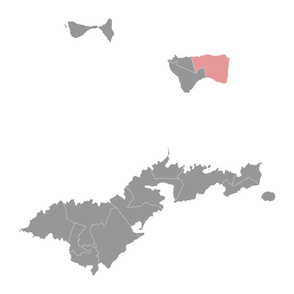 fitiuta condado mapa, administrativo división de americano samoa vector ilustración.