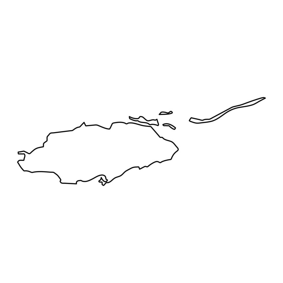 Nassau map, administrative division of Bahamas. Vector illustration.