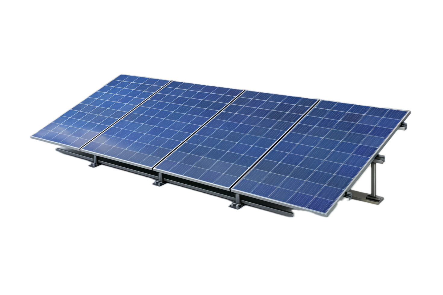 ai generiert Solar- Panel Array png