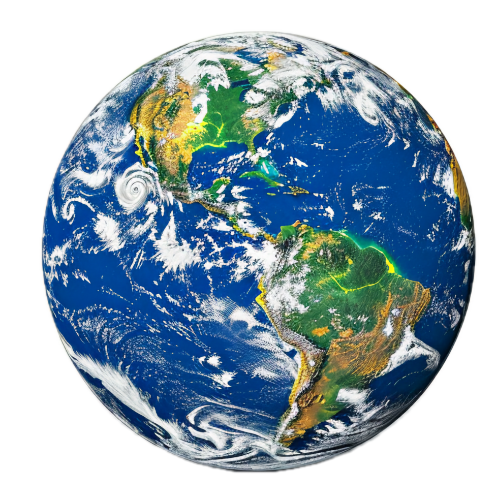 AI generated Planet Earth from Space A Global View png