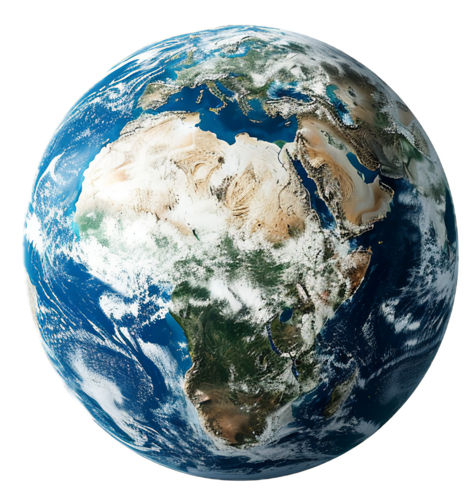 AI generated Planet Earth from Space A Global View png