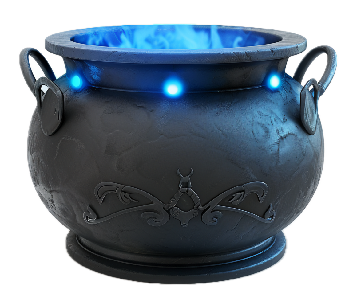 AI generated Enchanted Cauldron png