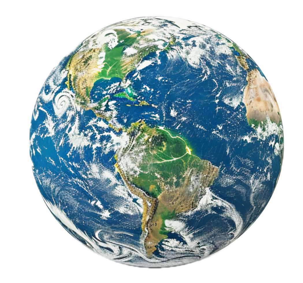 AI generated Planet Earth from Space A Global View png