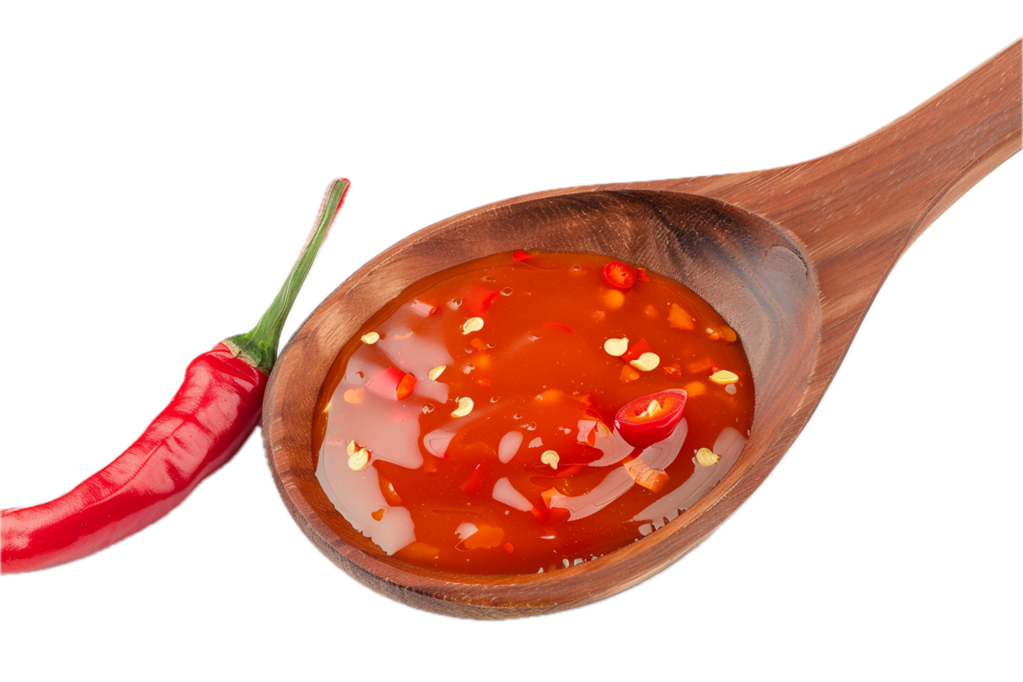 ai gegenereerd pittig eigengemaakt rood Chili saus PNG